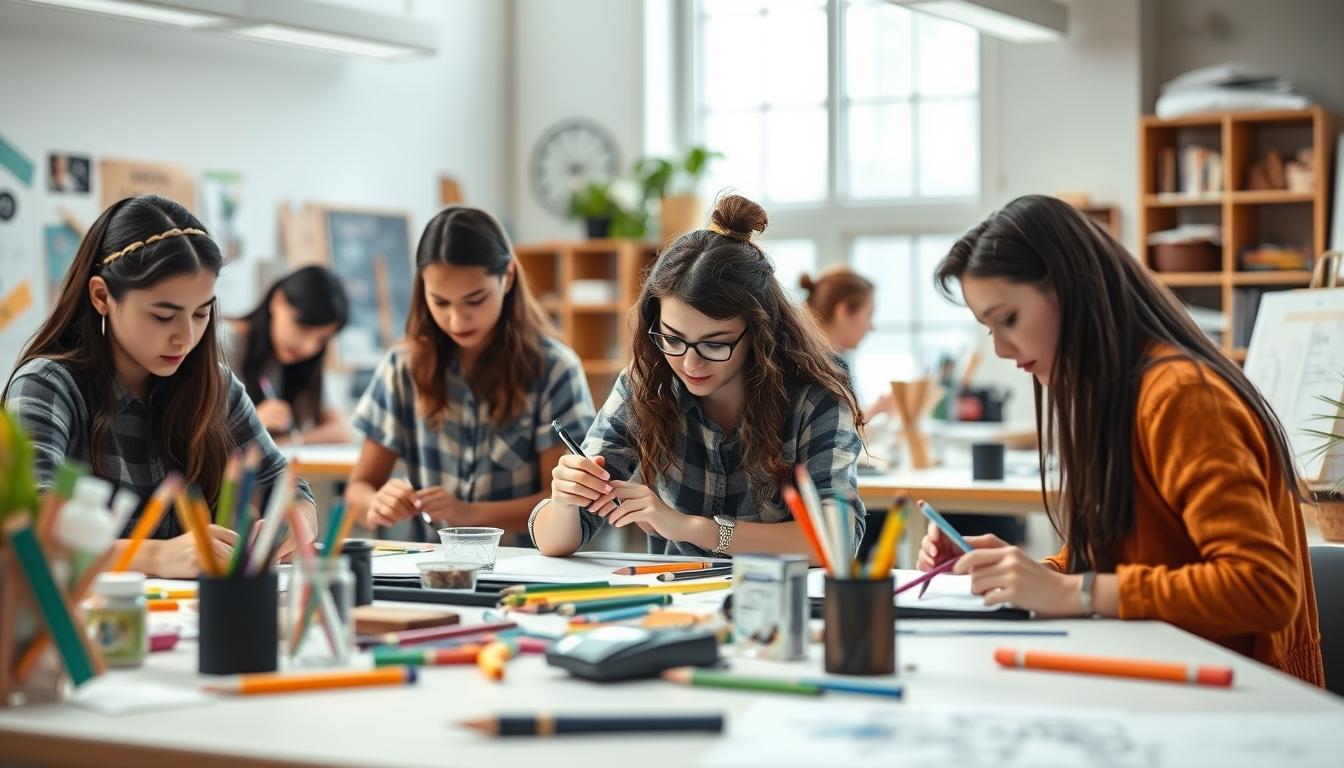 Modern university campus for students